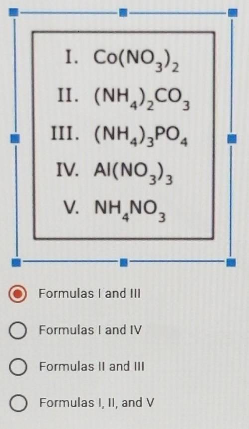Which of these formulas contain equal numbers of nitrogen atoms?