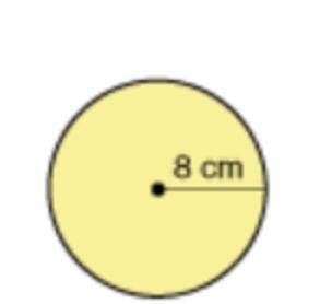 Find the area of the circle to the nearest tenth