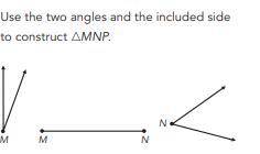 Analyze the given parts. State if the given information would create a unique triangle, multiple tri