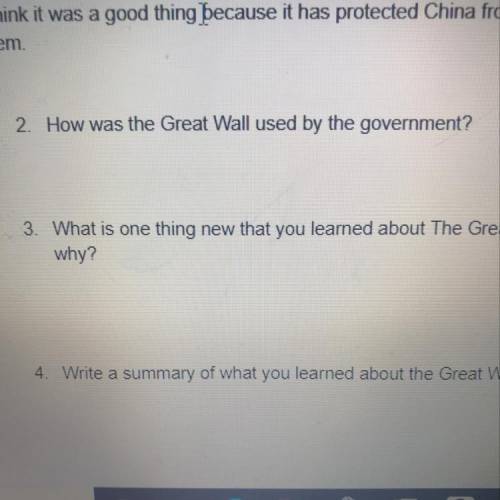 How was the Great Wall of china see by the government
