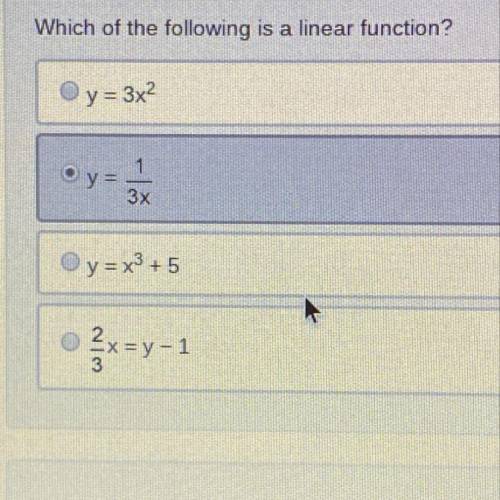 Which of the following is a linear