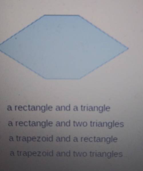 Which shapes can the composite figure be divided into to find the area
