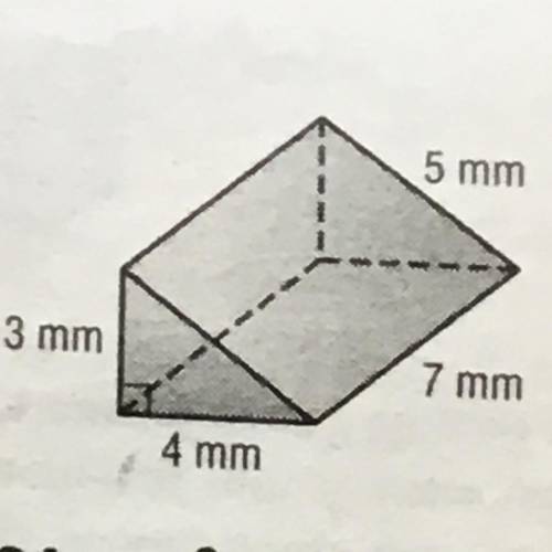 Find the surface area of prisms of each solid