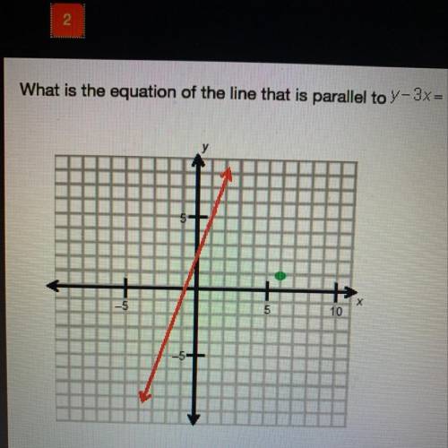 What is the equation of the line that is parallel to y-3x=2 and that passes through (6,1)? • y=3x-17