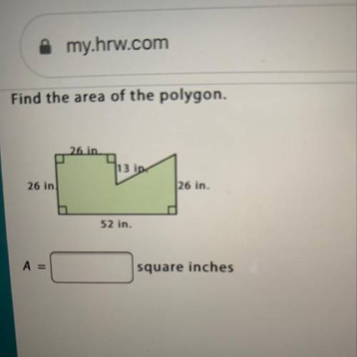 Please someone help me with the right answer help me find the area of this polygon