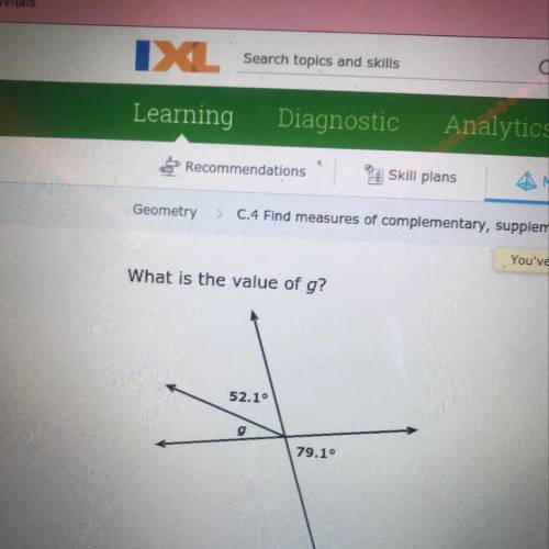 What is the value of g