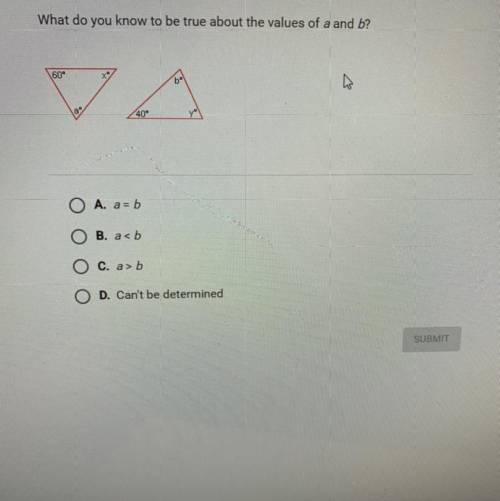 Which answer choice is correct?