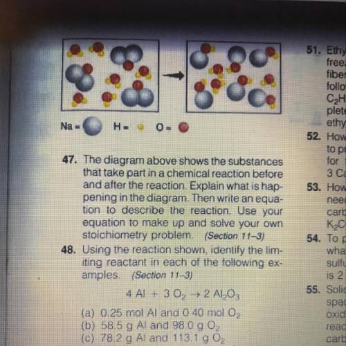 #47  I think it’s a double displacement reaction but idk