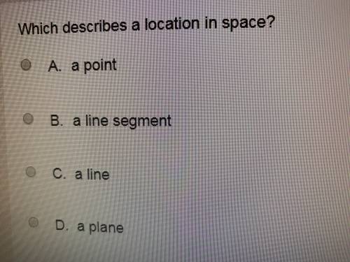 Which describes a location in place.