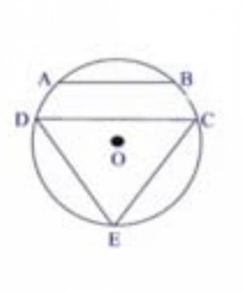 Help find arc circle please! Given: Circle O, Chords: AB ||CD, Chords: DE ≈ CE, Arc AB = 48°, Arc BC