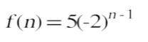 Given the explicit rule for a geometric function give the fifth term