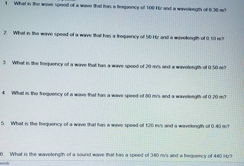Need Help ASAP). Waves Math Exploration: Question 1 - 10. ( I posted a picture of questions 1 - 6. (