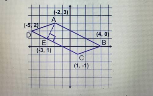 Find the perimeter and area of parallelogram ABCD. Using either the distance formula method or subtr
