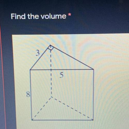 I need help with this. Find the volume *
