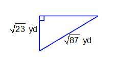 What is the length of the unknown leg in the right triangle?