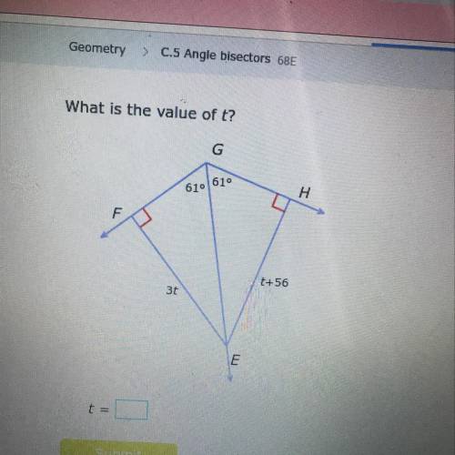 What is the value of t?