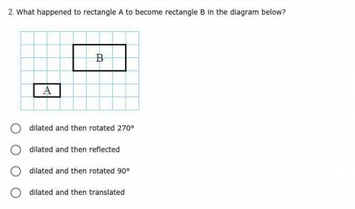 Can anybody help me with this question? I can't decide if it's between rotating 270 degrees or 90.