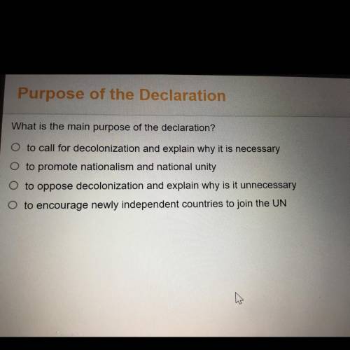 What is the main purpose of the declaration