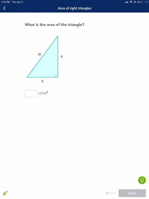 Area of triangle pls answer soon