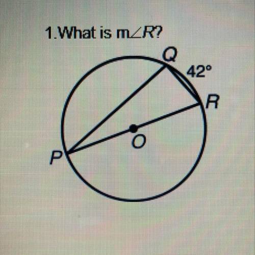 What is the measure of angle R?