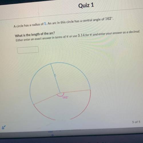 What is the length of the arc