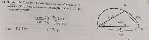 Can someone make sure I got this answer right?