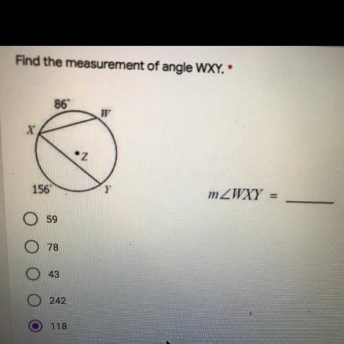 Find the measurement of angle WXY