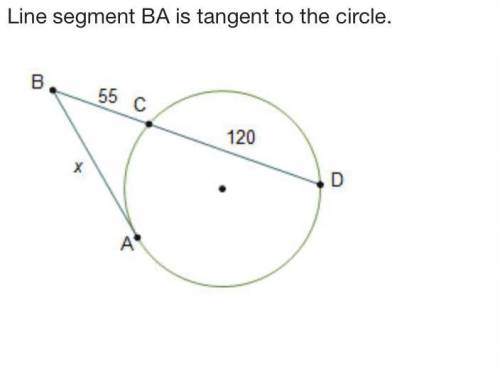 What is the length of line segment BA? Round to the nearest unit.  18 units 65 units 88 units 98 uni