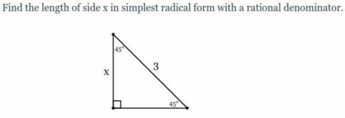 How do you solve for the Rations of Special Triangles? This is confusing