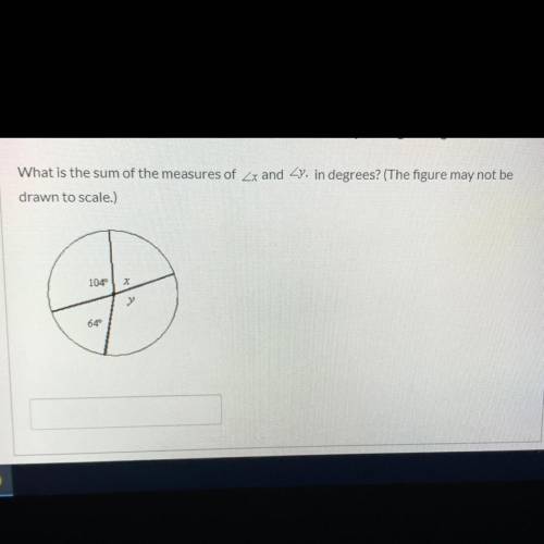 What is the sum measure of x and y??