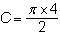 The diameter of a circle is 4cm.which equation can be used to find its circumference/