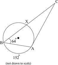 Plz help will give 09.01 LC) The figure below shows a triangle with vertices A and B on a ci