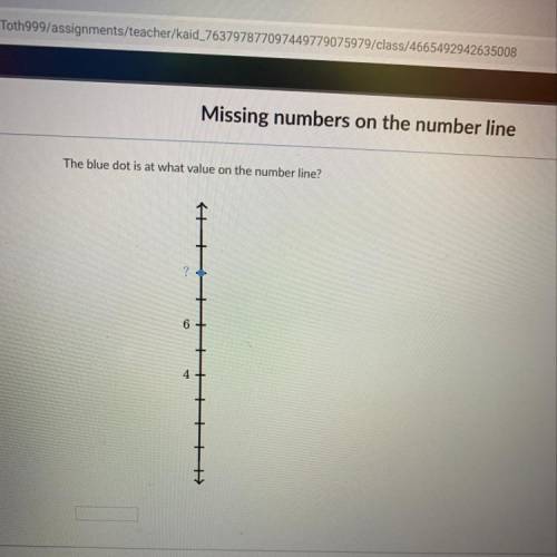 Missing numbers on the number line