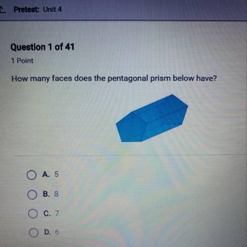 How many faces does the pentagonal prism below have ?