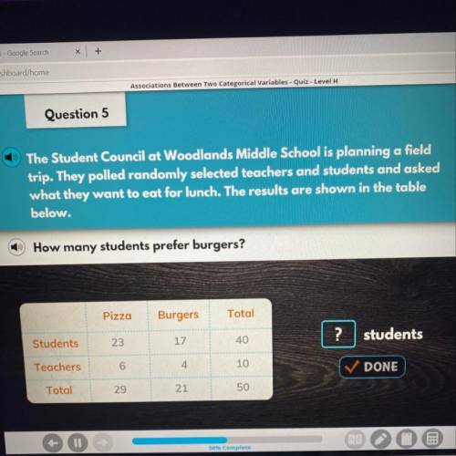 - The Student Council at Woodlands Middle School is planning a field trip. They polled randomly sele
