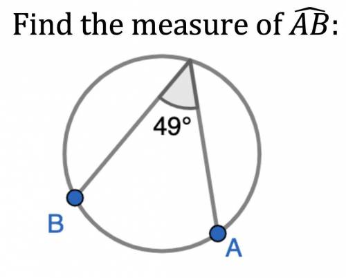 What is the measure of AB