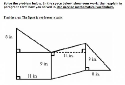 Solve the problem below. In the space below, show your work, then explain in paragraph form how you