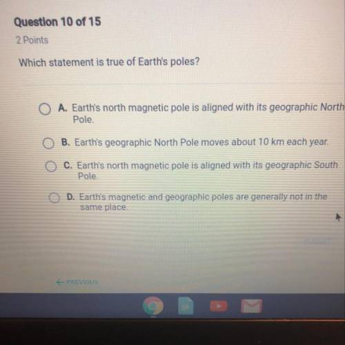Which statement is true of earths poles?