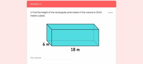 I’m doing volume of rectangular prisms