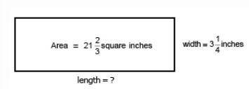 A rectangular cardboard has dimensions as shown. The length of the cardboard can be found by dividin