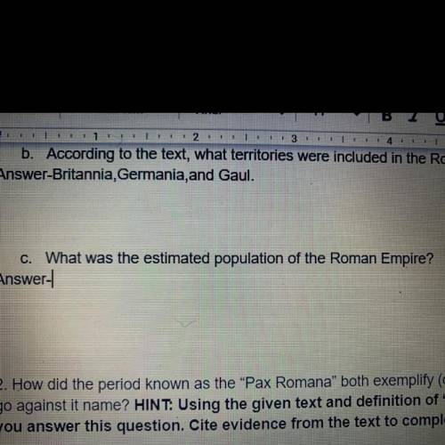 What was the estimated population of the Roman Empire?
