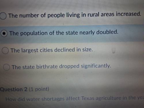 Which significant social change occurred in Texas in the Years following World War II Plzzz HURRY MA