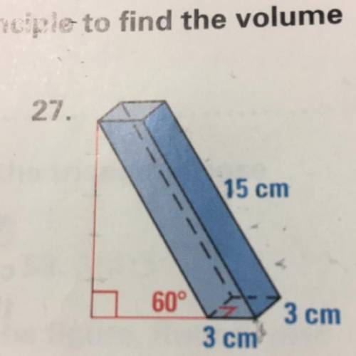 Find the volume of this shape: