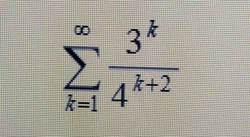 Determine determine whether the following geometric series converges or diverges. if the series conv