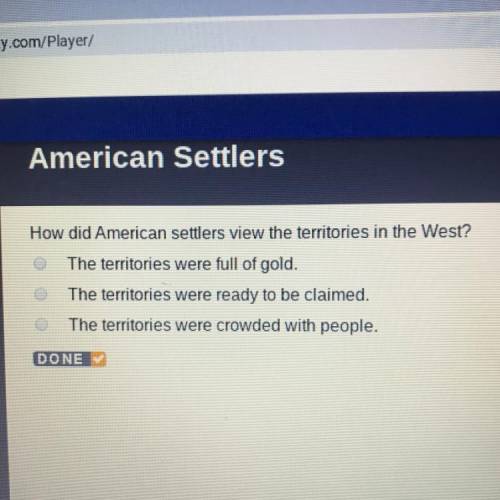 How did American settlers view the territories in the west?
