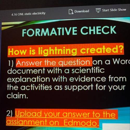 How is lightning formed with explanation l?
