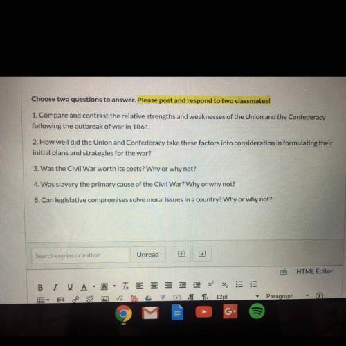 I need help answering just 2 of these questions