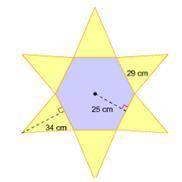 4. The net of a regular pyramid is shown below. Calculate the surface area of the pyramid to the nea