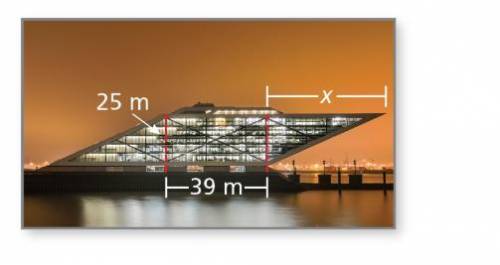 The side of an office building in Hamburg, Germany, is in the shape of a parallelogram. The area of