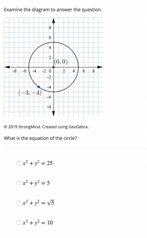 Please help. 2) What is the equation of the circle?